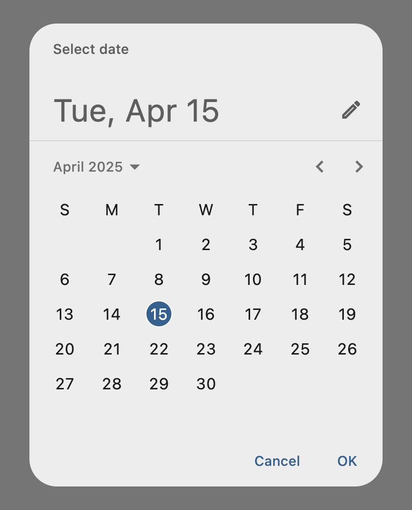 DatePicker